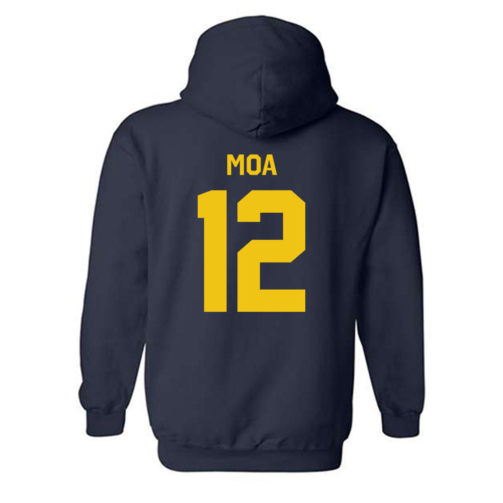 Michigan - NCAA Football : Salesi Moa - Classic Shersey Hooded Sweatshirt-3