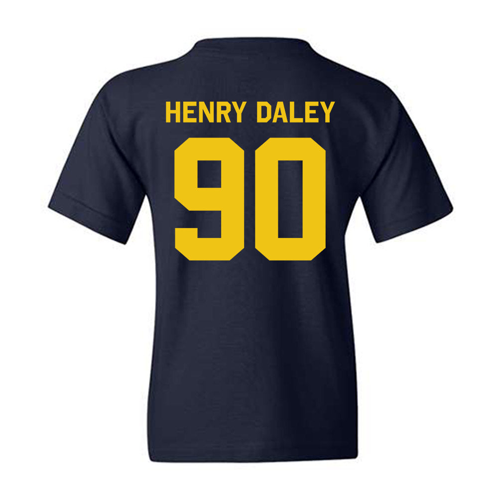Michigan - NCAA Football : John Henry Daley - Classic Shersey Youth T-Shirt-3