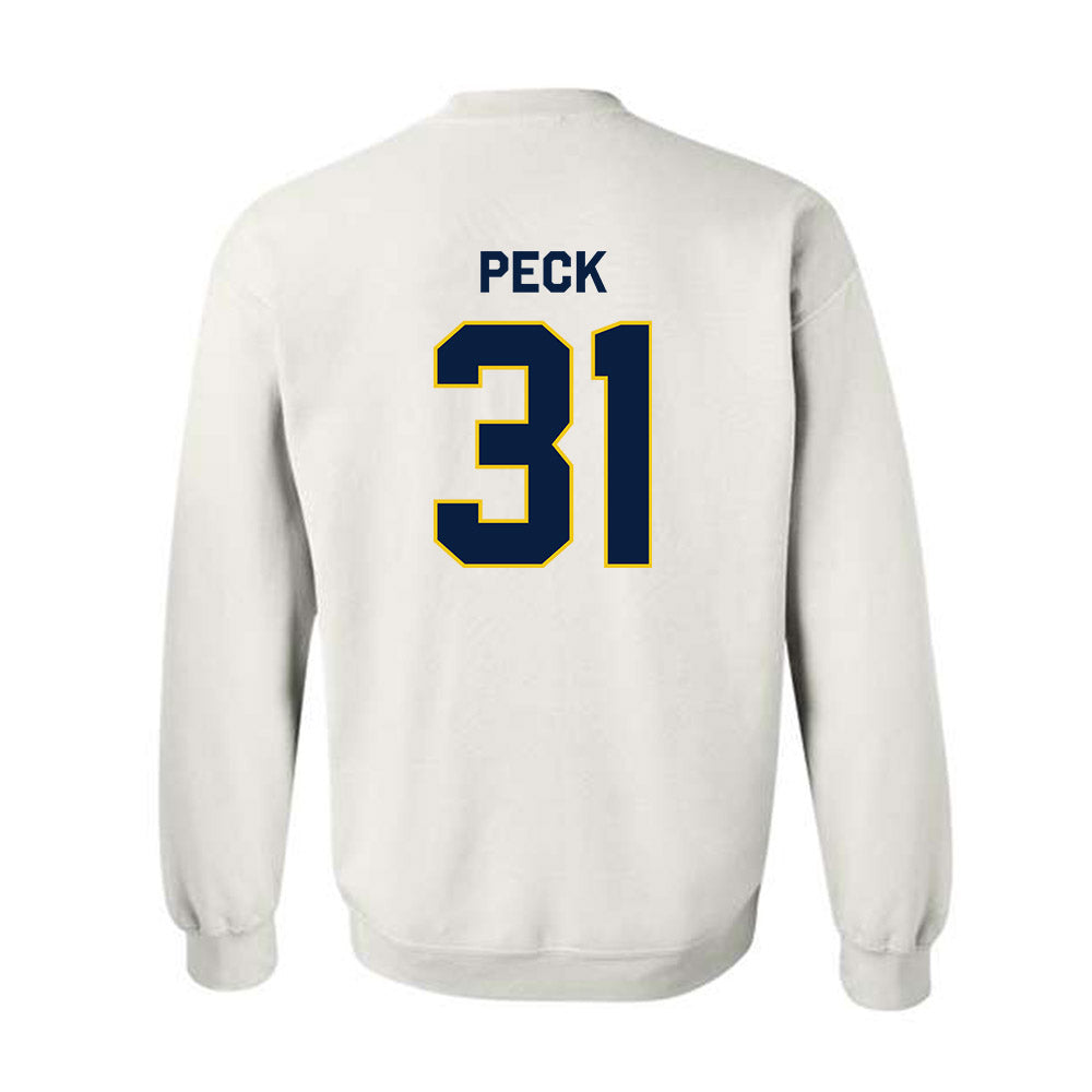 Michigan - NCAA Men's Ice Hockey : Stephen Peck - Classic Shersey Crewneck Sweatshirt-1