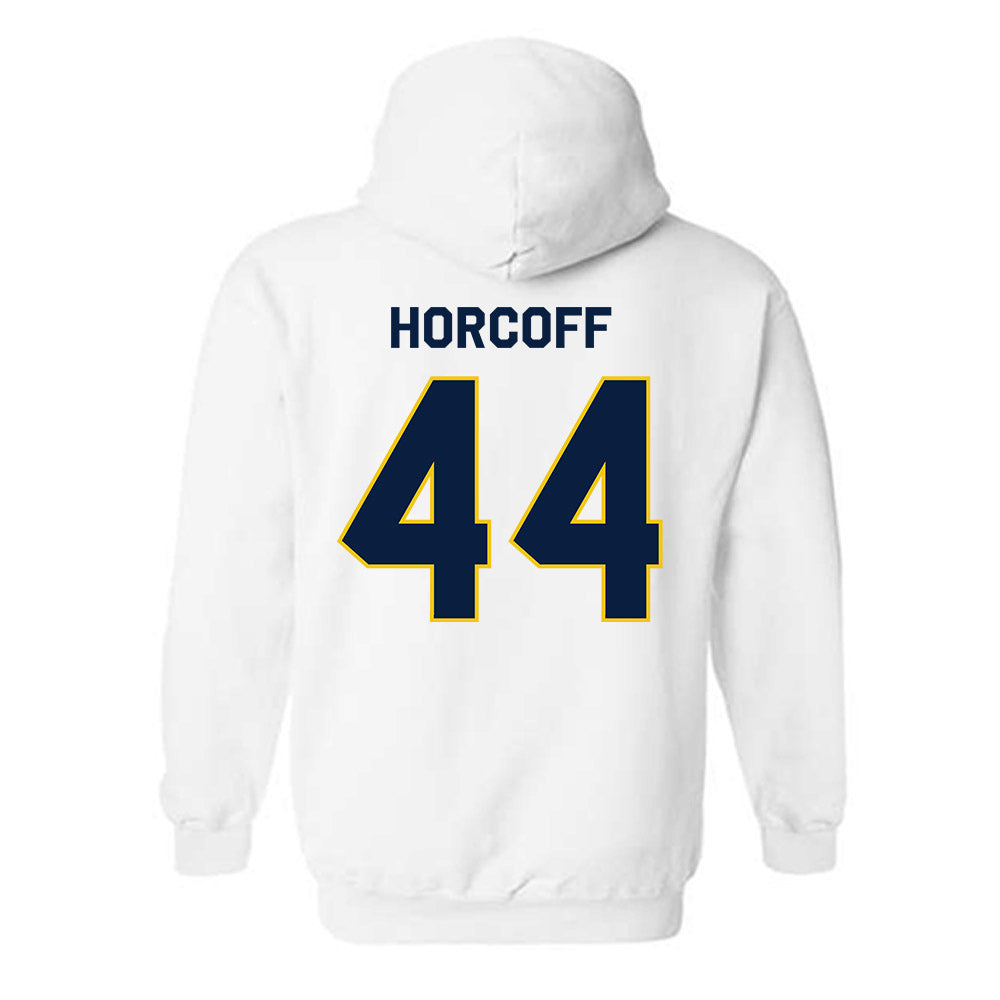 Michigan - NCAA Men's Ice Hockey : Will Horcoff - Classic Shersey Hooded Sweatshirt-1