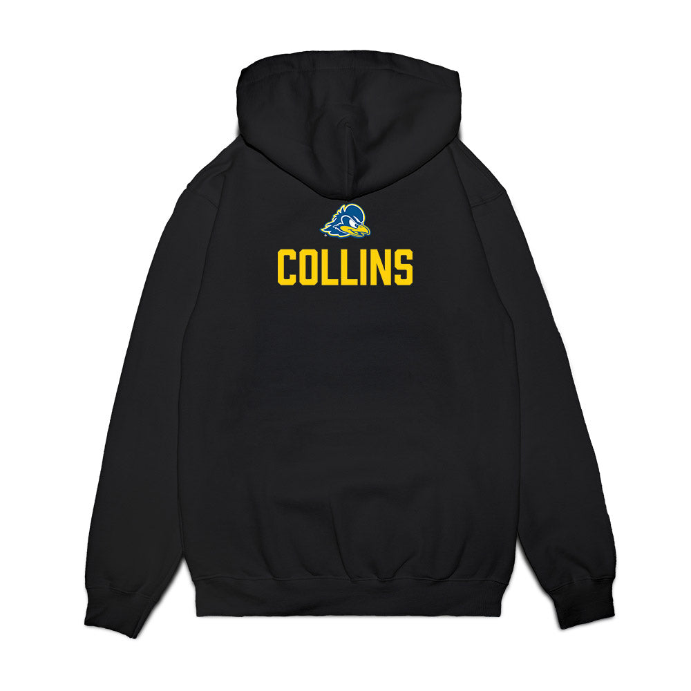 Delaware - NCAA Men's Swimming & Diving : Addison Collins - Graduation Premium Hooded Sweatshirt-1