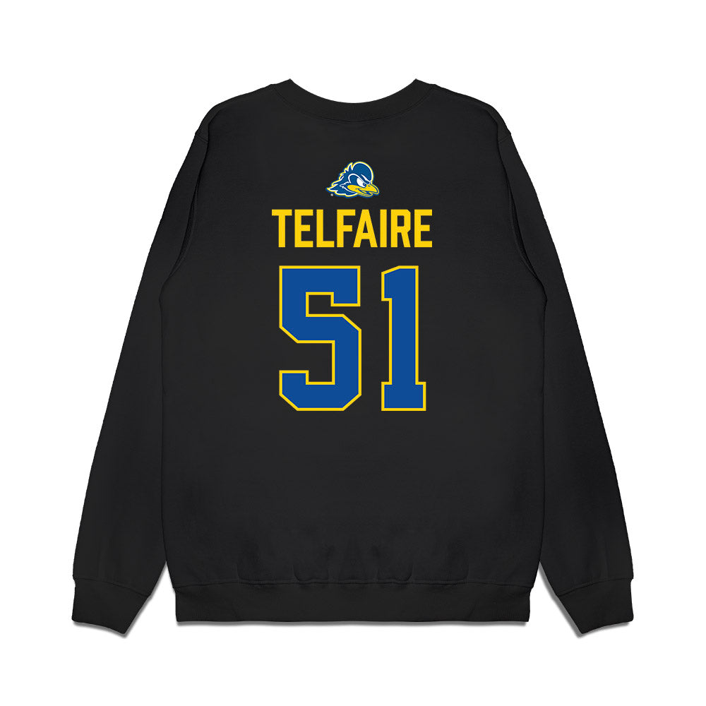Delaware - NCAA Football : Chandler Telfaire - Graduation Premium Crewneck Sweatshirt-1