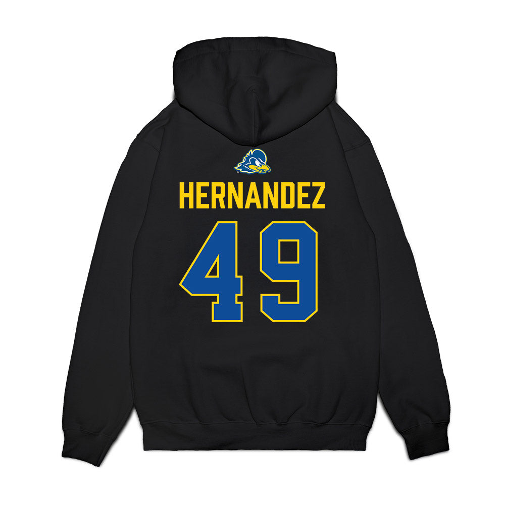 Delaware - NCAA Football : Yamdry Hernandez - Graduation Premium Hooded Sweatshirt-1