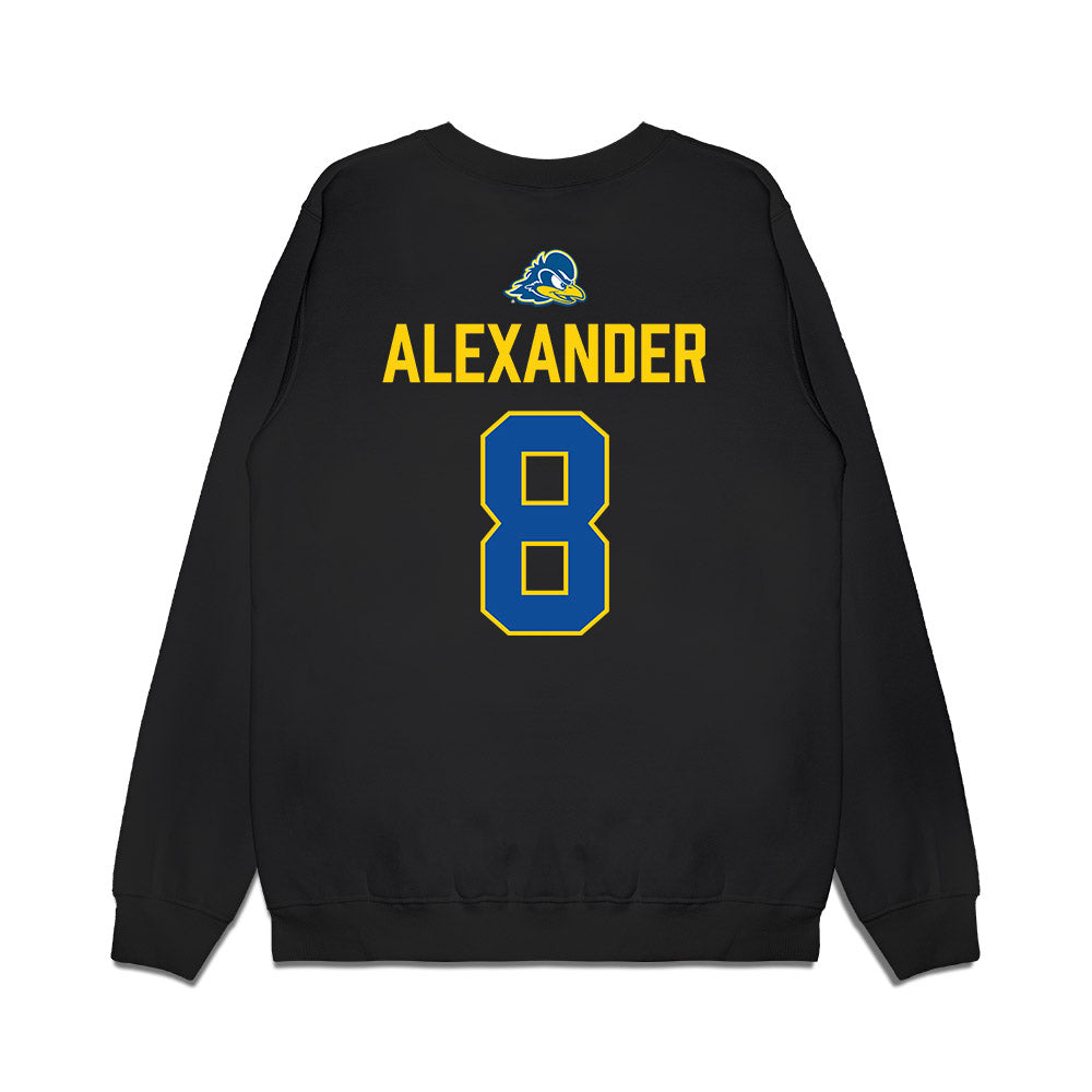 Delaware - NCAA Football : Jaquise Alexander - Graduation Premium Crewneck Sweatshirt-1