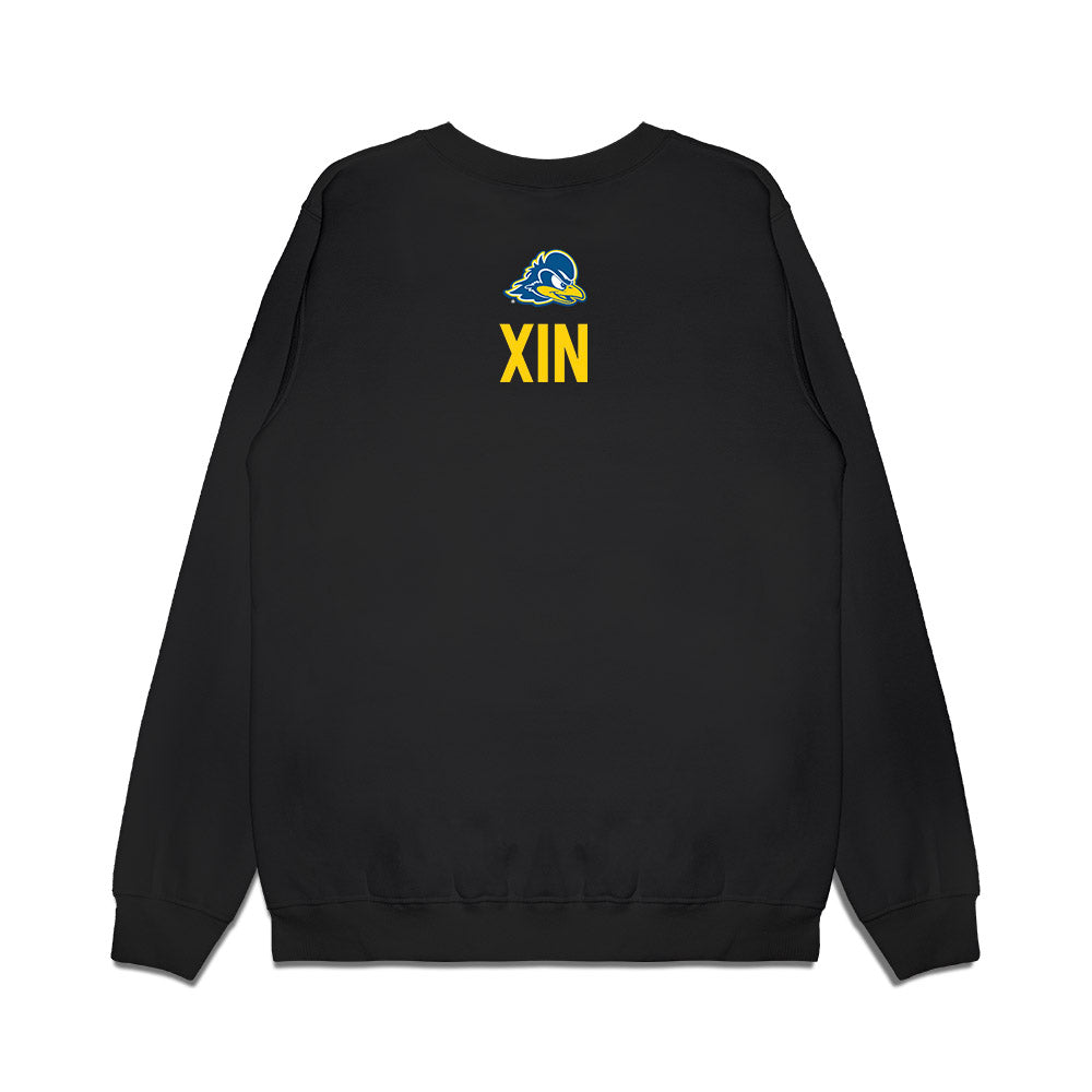 Delaware - NCAA Men's Golf : Chikun Xin - Graduation Premium Crewneck Sweatshirt-1
