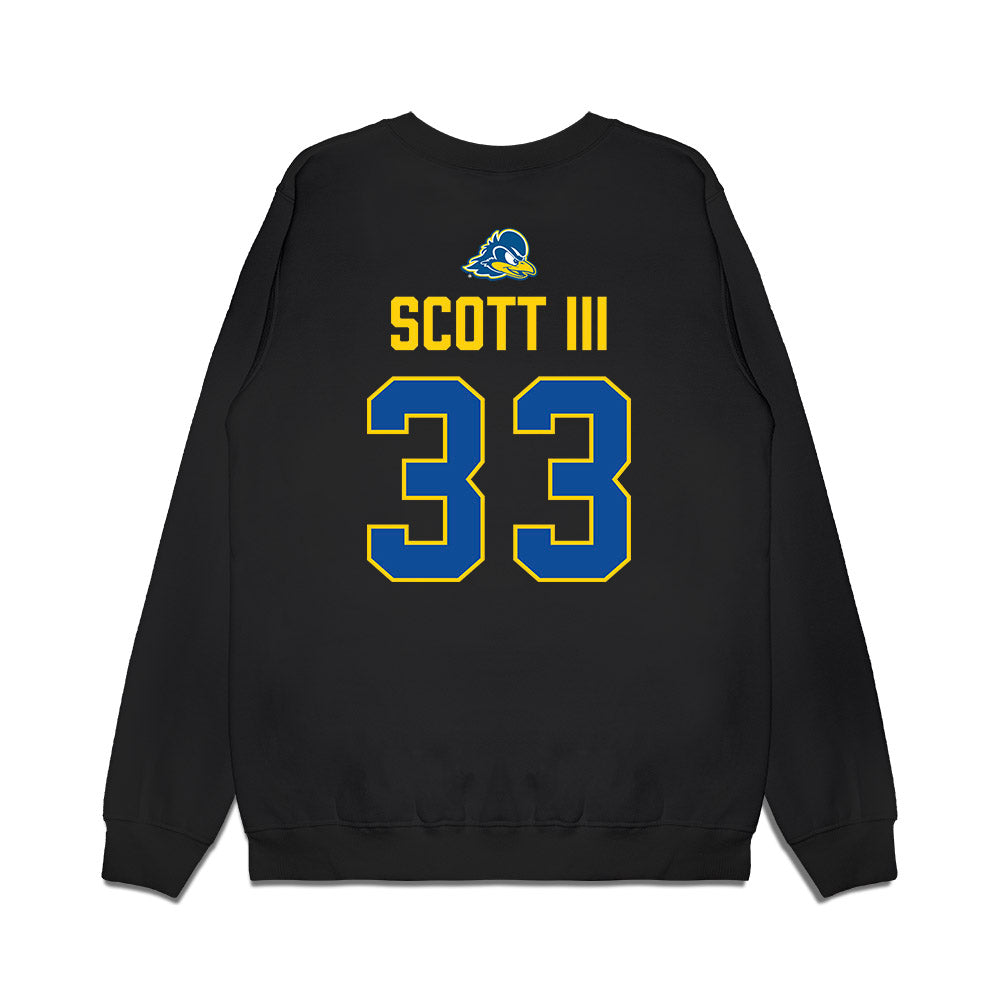 Delaware - NCAA Football : Trace Scott III - Graduation Premium Crewneck Sweatshirt-1
