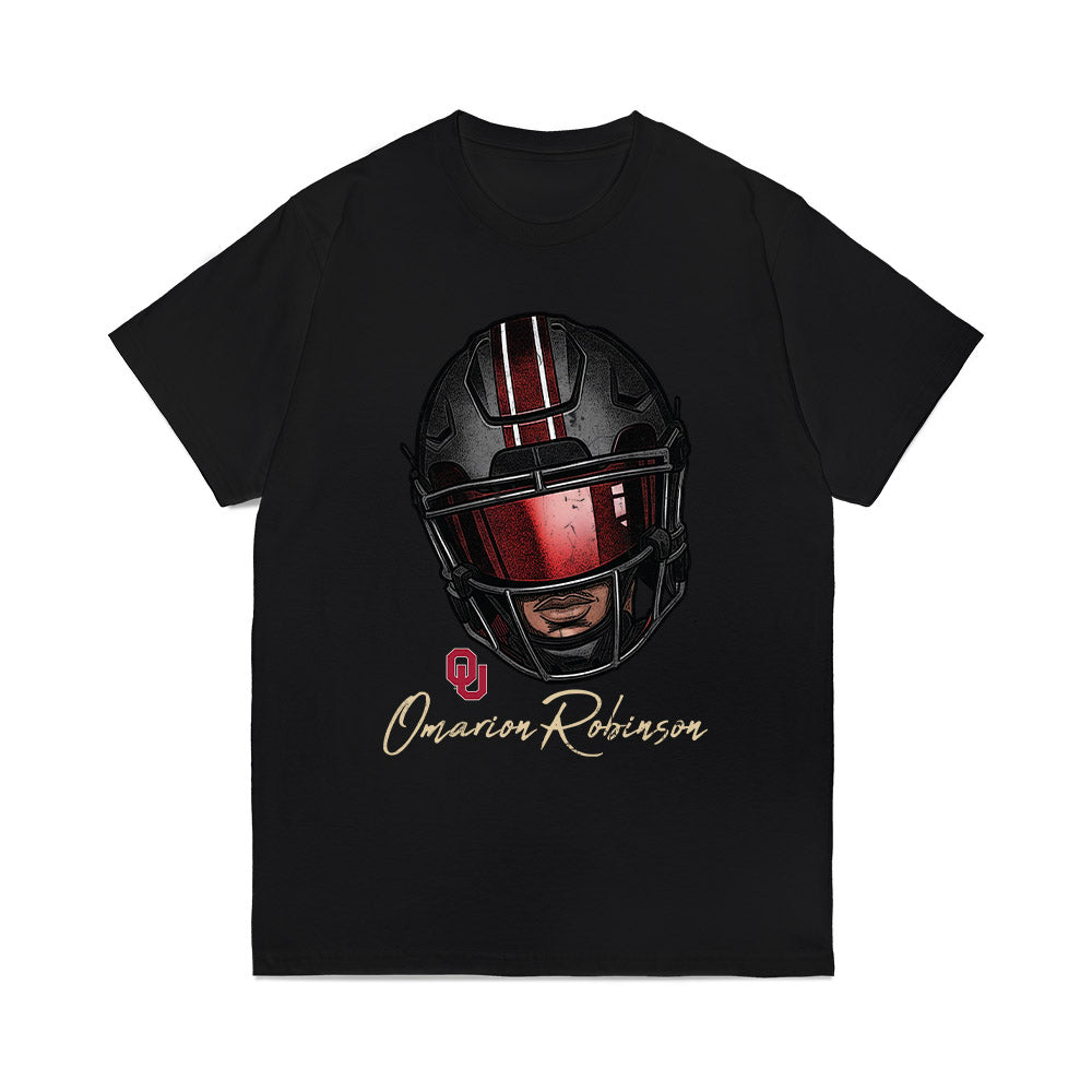Oklahoma - NCAA Football : Omarion Robinson - Graphic Comfort Colors T-Shirt-0