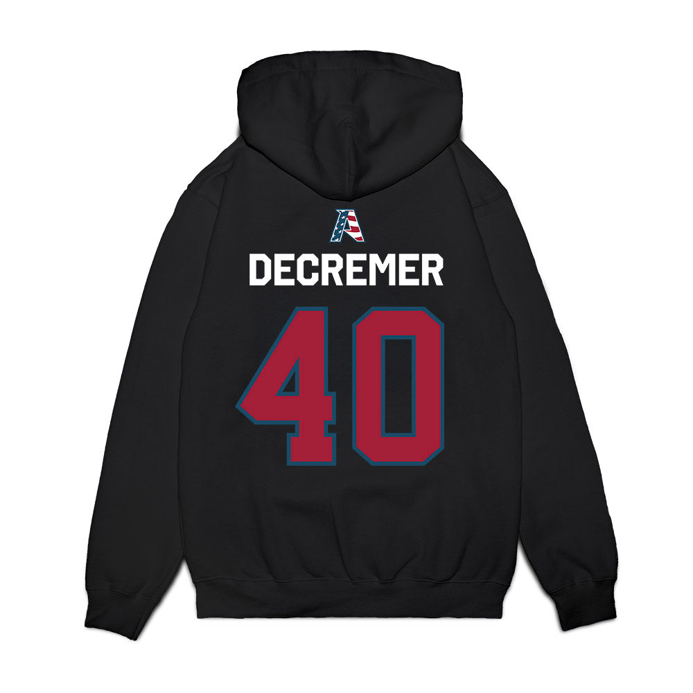 Arkansas - NCAA Baseball : James DeCremer - Patriotic Collection Premium Hooded Sweatshirt-1