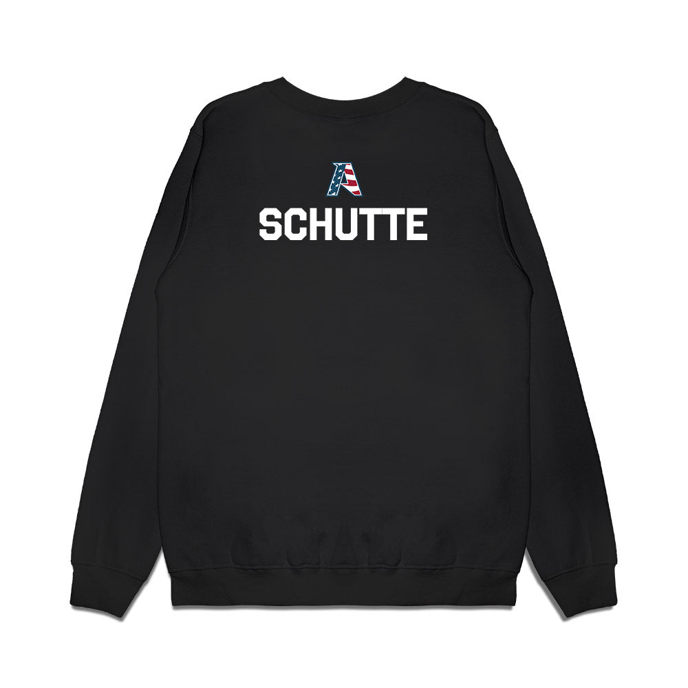 Arkansas - NCAA Women's Golf : Abbey Schutte - Patriotic Collection Premium Crewneck Sweatshirt-1