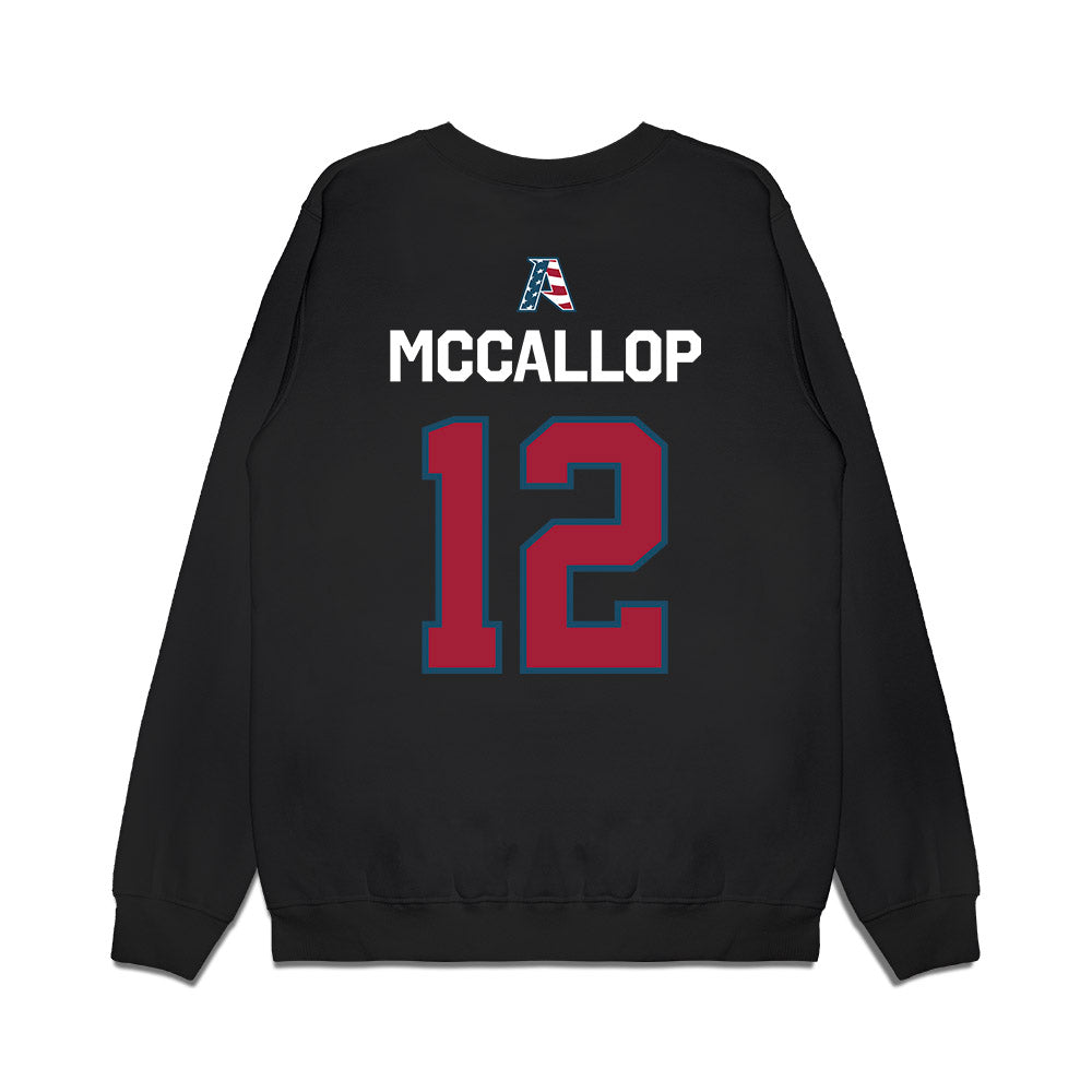 Arkansas - NCAA Women's Basketball : Grace McCallop - Patriotic Collection Premium Crewneck Sweatshirt-1