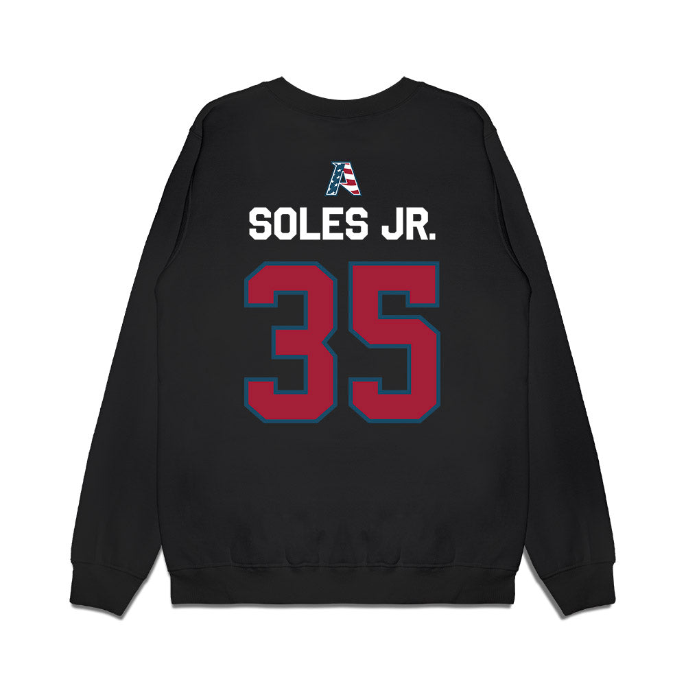 Arkansas - NCAA Football : Steven Soles Jr. - Patriotic Collection Premium Crewneck Sweatshirt-1