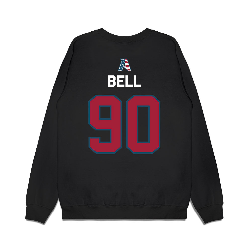 Arkansas - NCAA Football : Caleb Bell - Patriotic Collection Premium Crewneck Sweatshirt-1