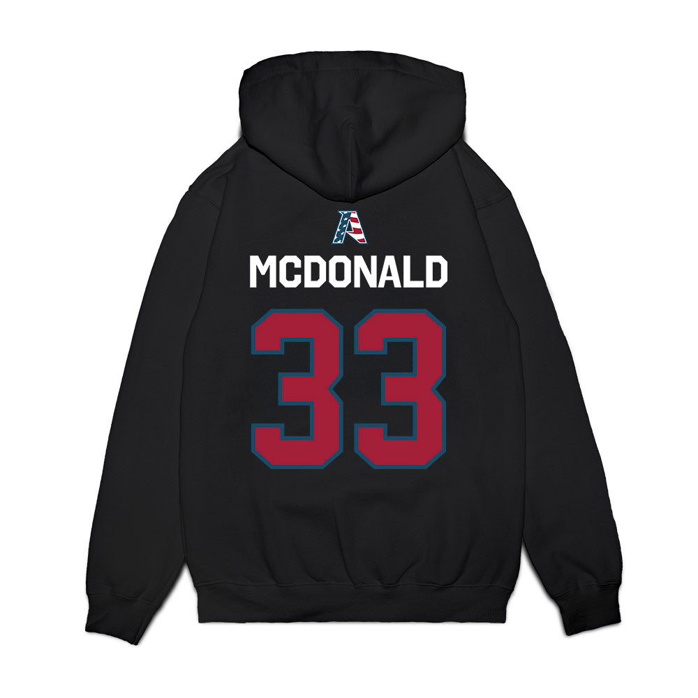 Arkansas - NCAA Women's Soccer : Madden McDonald - Patriotic Collection Premium Hooded Sweatshirt-1