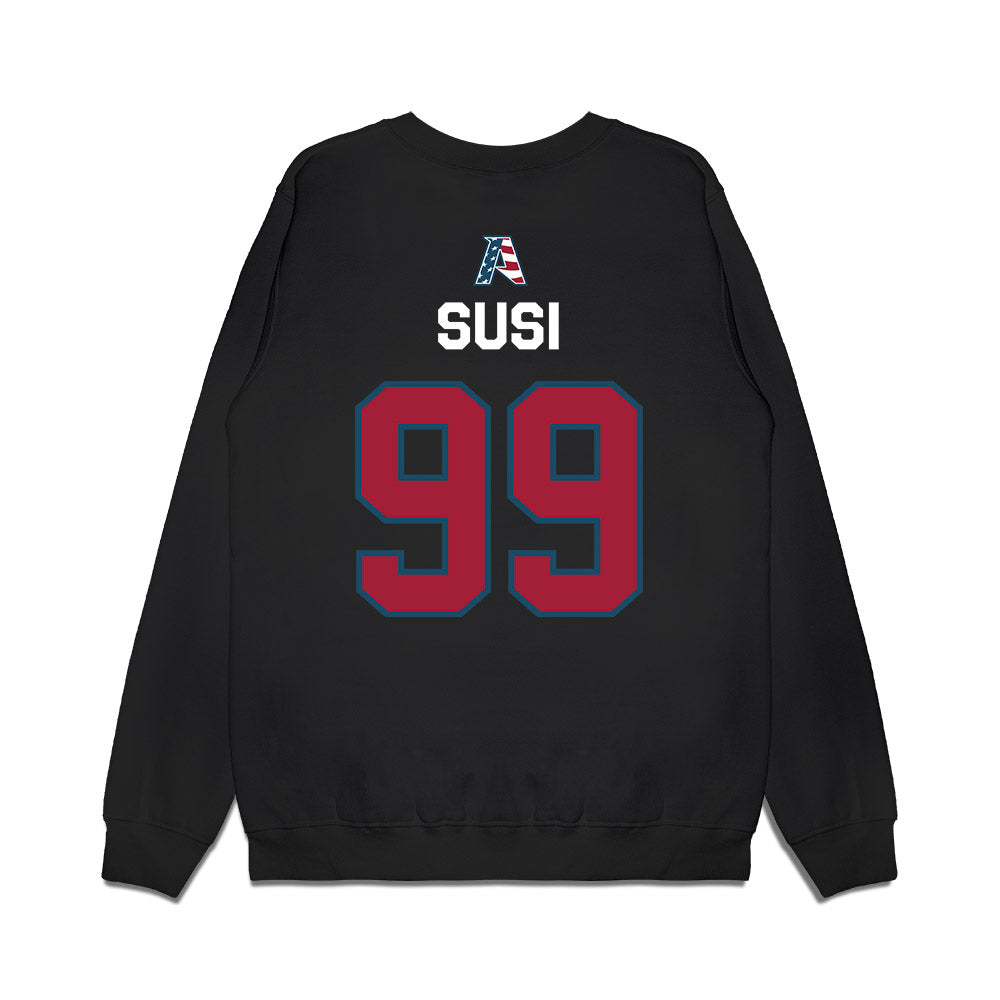 Arkansas - NCAA Women's Soccer : Zoe Susi - Patriotic Collection Premium Crewneck Sweatshirt-1