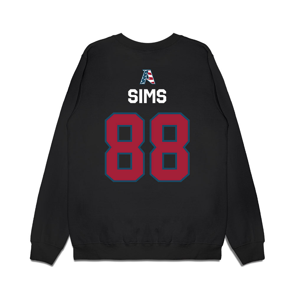 Arkansas - NCAA Football : Xadavien Sims - Patriotic Collection Premium Crewneck Sweatshirt-1