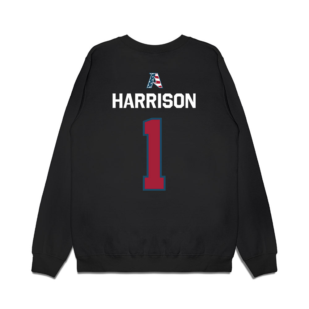 Arkansas - NCAA Football : Christian Harrison - Patriotic Collection Premium Crewneck Sweatshirt-1