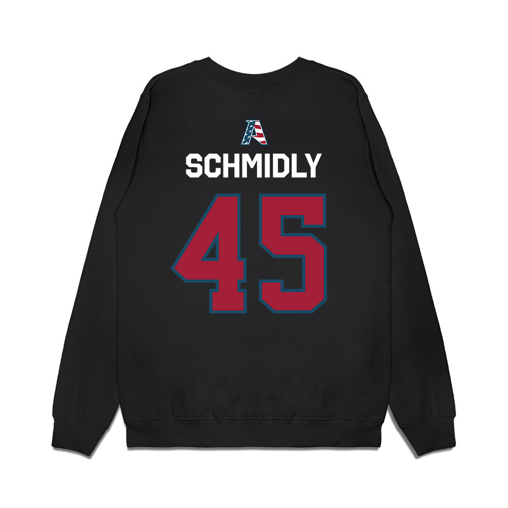 Arkansas - NCAA Football : Max Schmidly - Patriotic Collection Premium Crewneck Sweatshirt-1