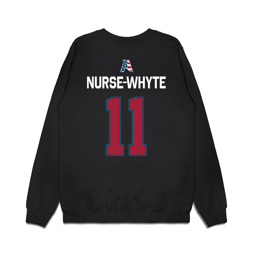 Arkansas - NCAA Women's Soccer : Aniyah Nurse-Whyte - Patriotic Collection Premium Crewneck Sweatshirt-1