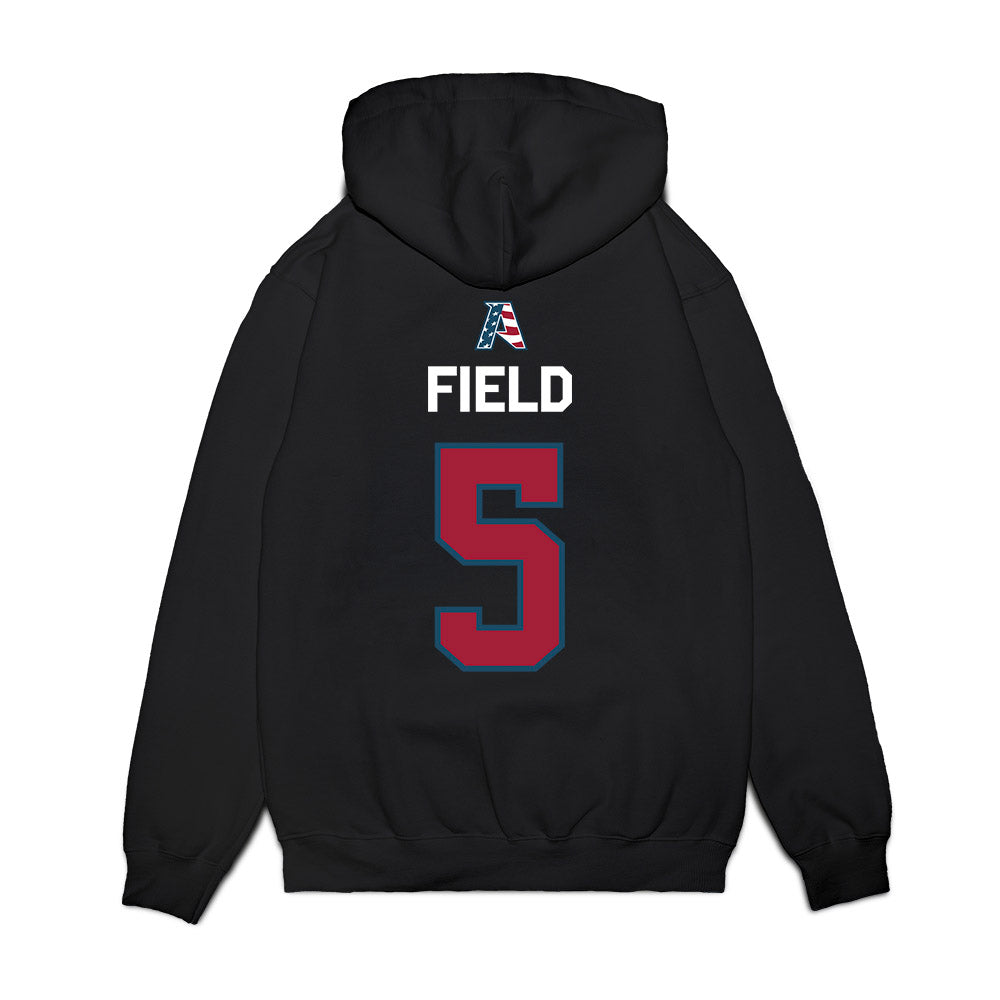 Arkansas - NCAA Women's Soccer : Bella Field - Patriotic Collection Premium Hooded Sweatshirt-1