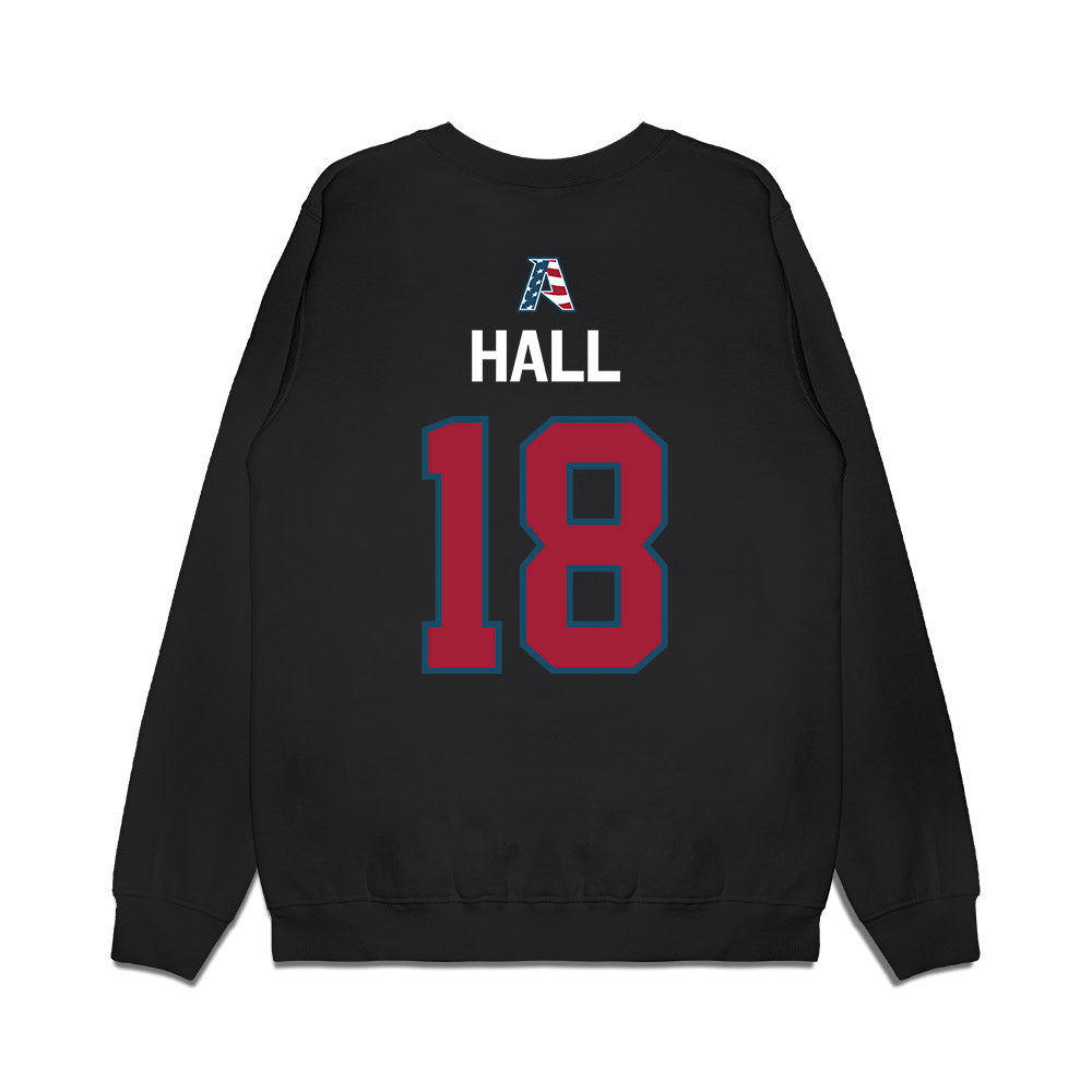 Arkansas - NCAA Football : Jude Hall - Patriotic Collection Premium Crewneck Sweatshirt-1