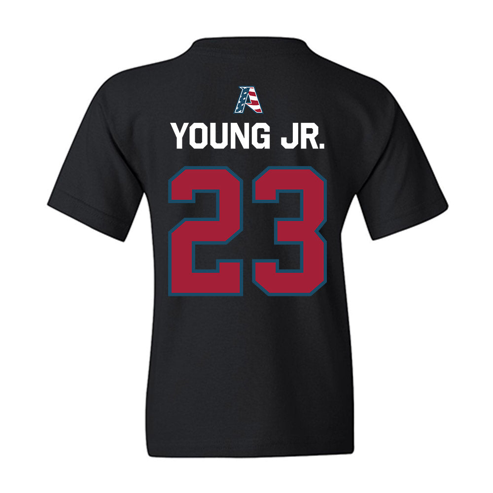 Arkansas - NCAA Football : Kevin Young Jr. - Patriotic Collection Youth T-Shirt-1