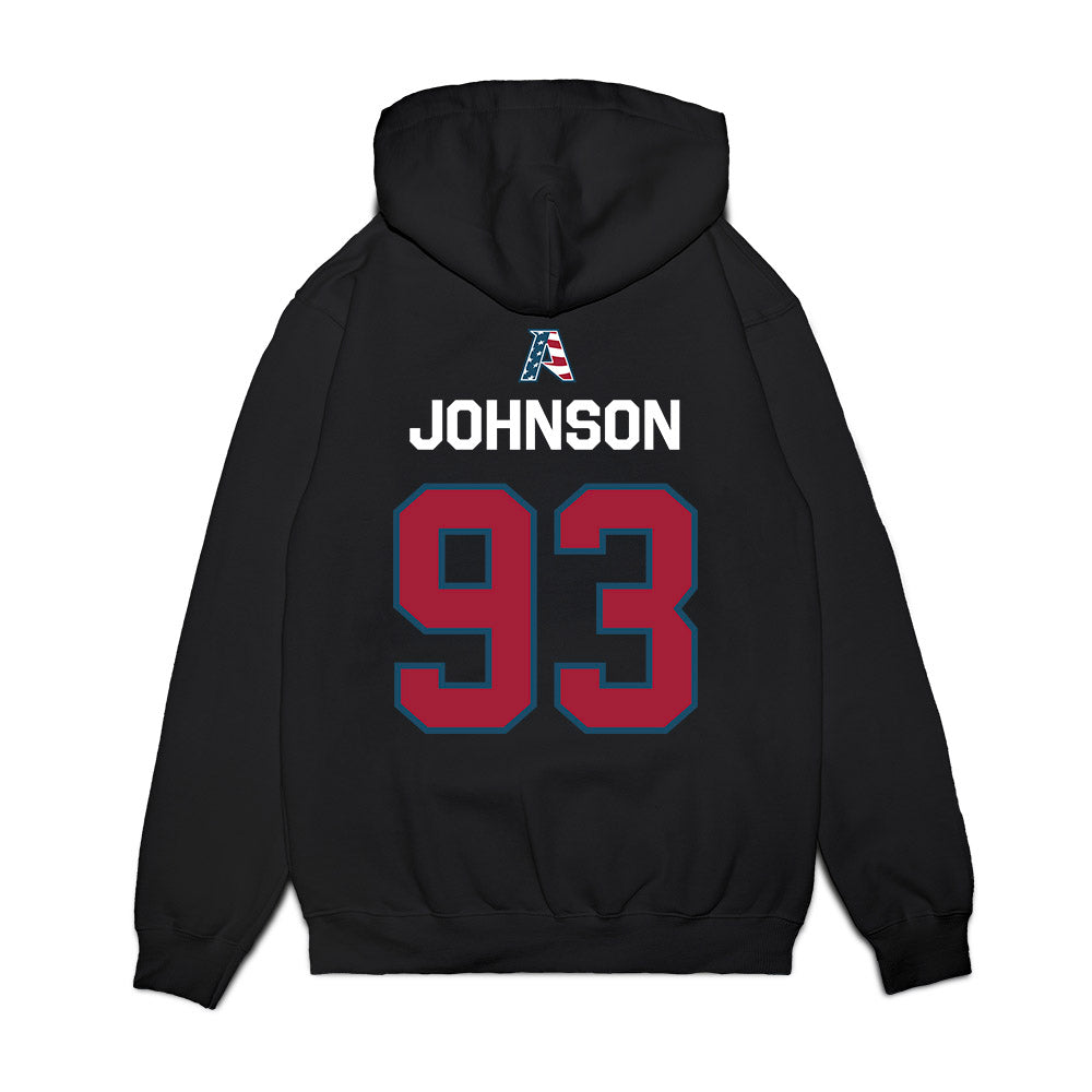 Arkansas - NCAA Football : keiundre johnson - Patriotic Collection Premium Hooded Sweatshirt-1
