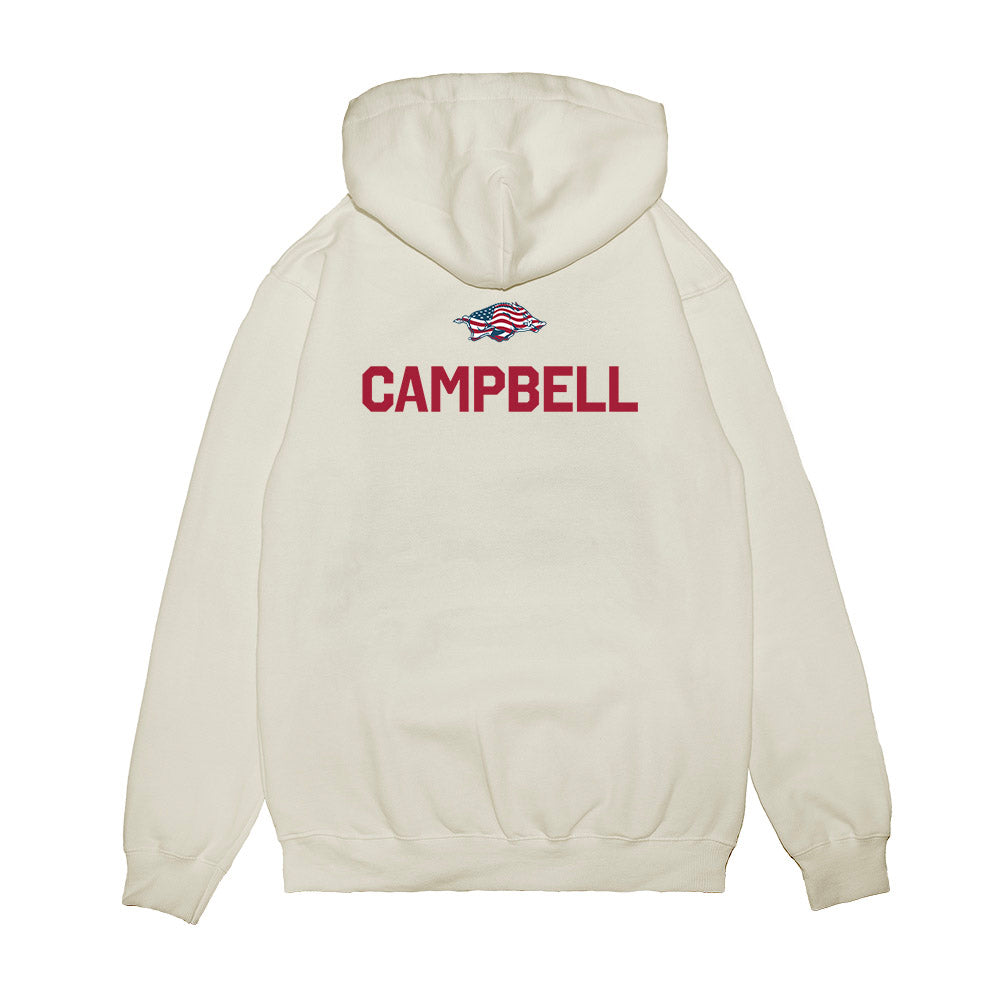 Arkansas - NCAA Women's Track & Field : Abigail Campbell - Patriotic Collection Premium Hooded Sweatshirt-1