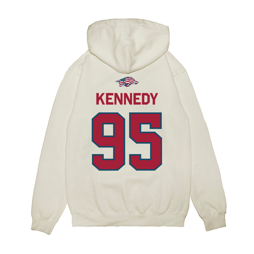 Arkansas - NCAA Football : Anthony Kennedy - Patriotic Collection Premium Hooded Sweatshirt-1