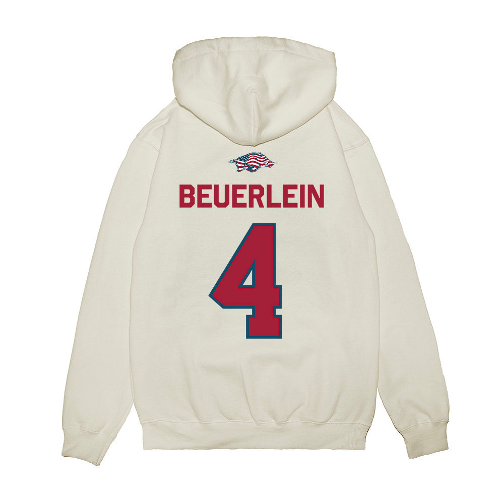 Arkansas - NCAA Softball : Reis Beuerlein - Patriotic Collection Premium Hooded Sweatshirt-1