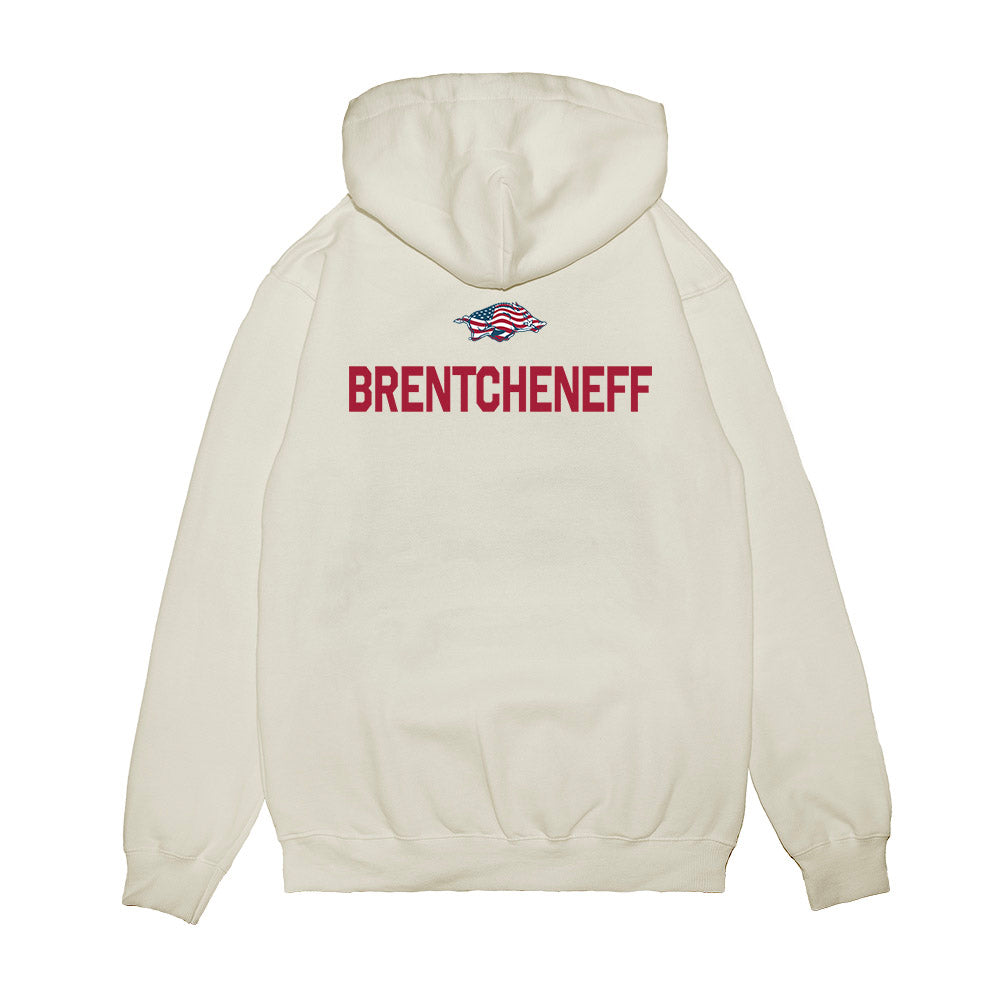 Arkansas - NCAA Women's Golf : Sara Brentcheneff - Patriotic Collection Premium Hooded Sweatshirt-1