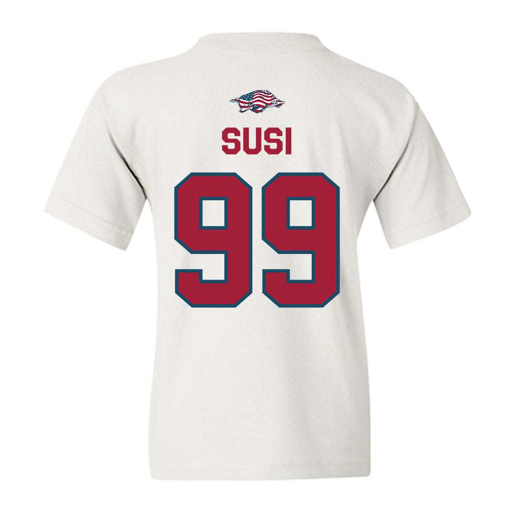 Arkansas - NCAA Women's Soccer : Zoe Susi - Patriotic Collection Youth T-Shirt-1