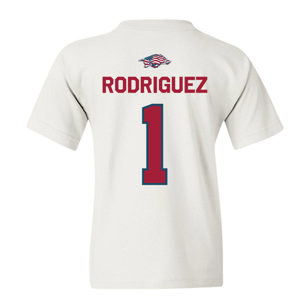 Arkansas - NCAA Women's Basketball : Maria Rodriguez - Patriotic Collection Youth T-Shirt-1