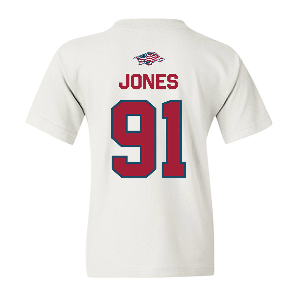 Arkansas - NCAA Football : Carlon Jones - Patriotic Collection Youth T-Shirt-1