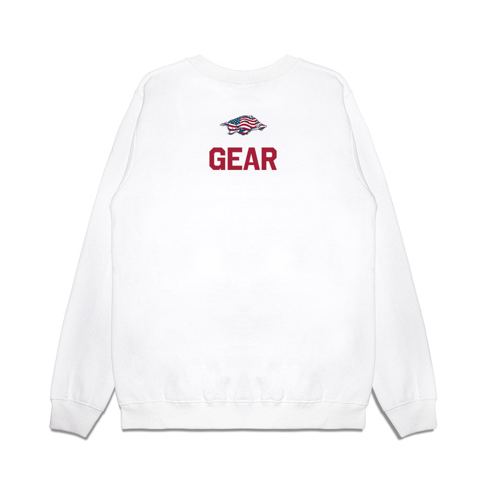 Arkansas - NCAA Women's Cross Country : Madeleine Gear - Patriotic Collection Premium Crewneck Sweatshirt-1