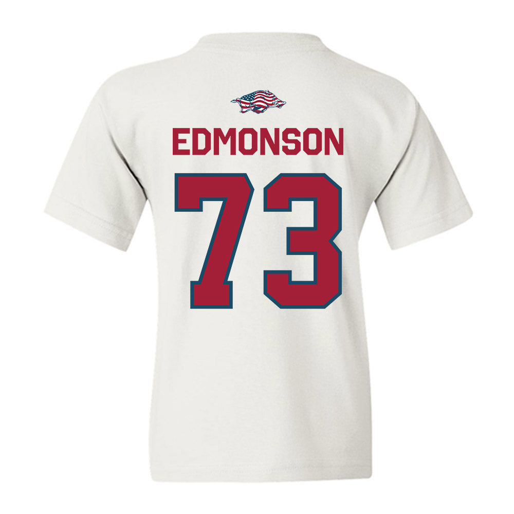 Arkansas - NCAA Football : Brooks Edmonson - Patriotic Collection Youth T-Shirt-1