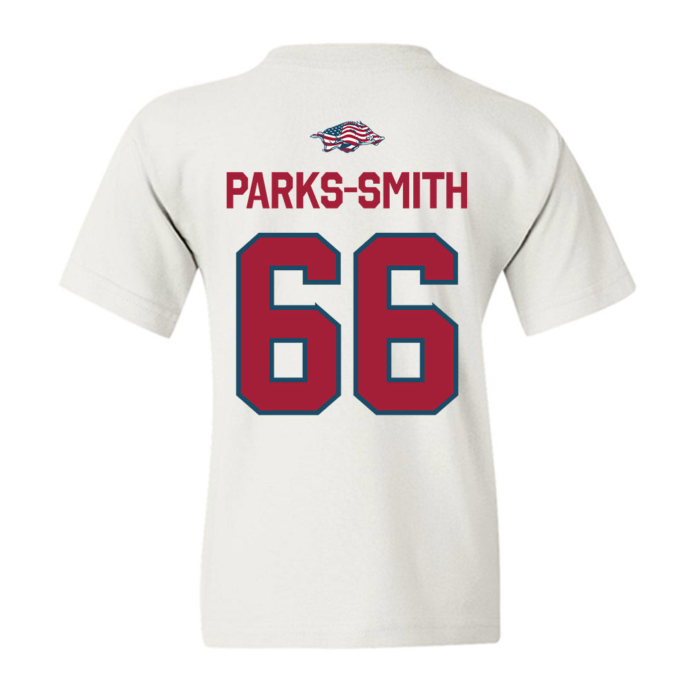 Arkansas - NCAA Football : Payton Parks-Smith - Patriotic Collection Youth T-Shirt-1