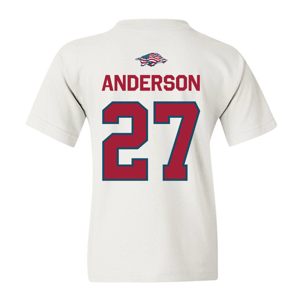Arkansas - NCAA Women's Soccer : Dejionee Anderson - Patriotic Collection Youth T-Shirt-1
