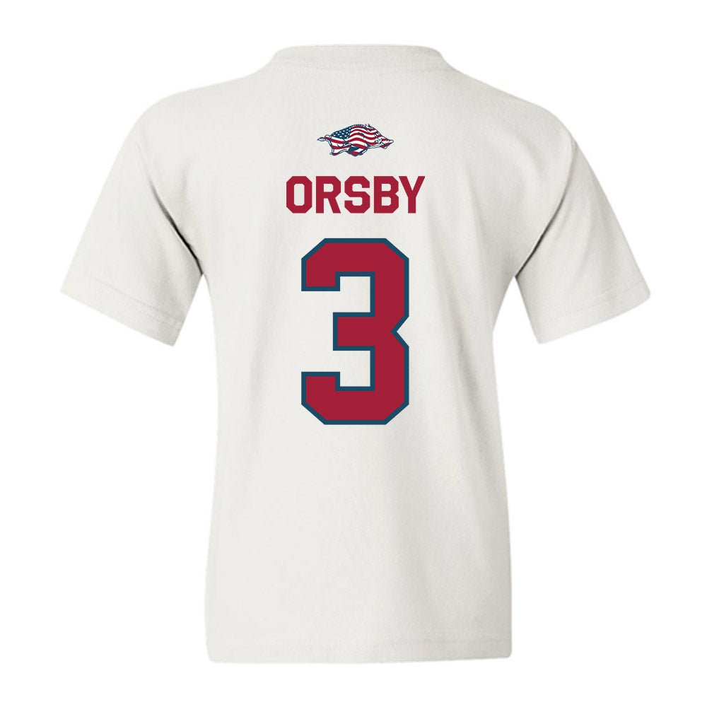 Arkansas - NCAA Women's Basketball : Allanah Orsby - Patriotic Collection Youth T-Shirt-1