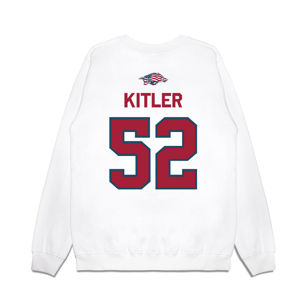 Arkansas - NCAA Football : Caden Kitler - Patriotic Collection Premium Crewneck Sweatshirt-1