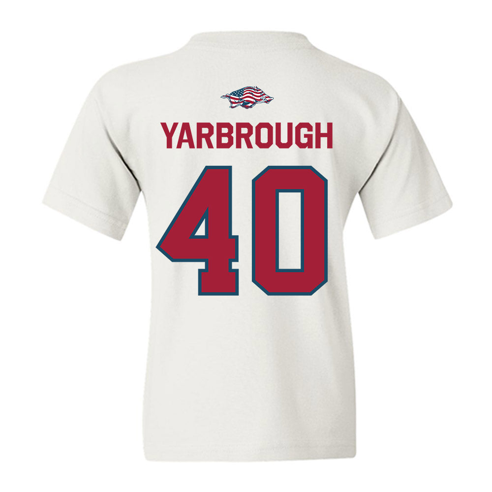 Arkansas - NCAA Football : Colton Yarbrough - Patriotic Collection Youth T-Shirt-1