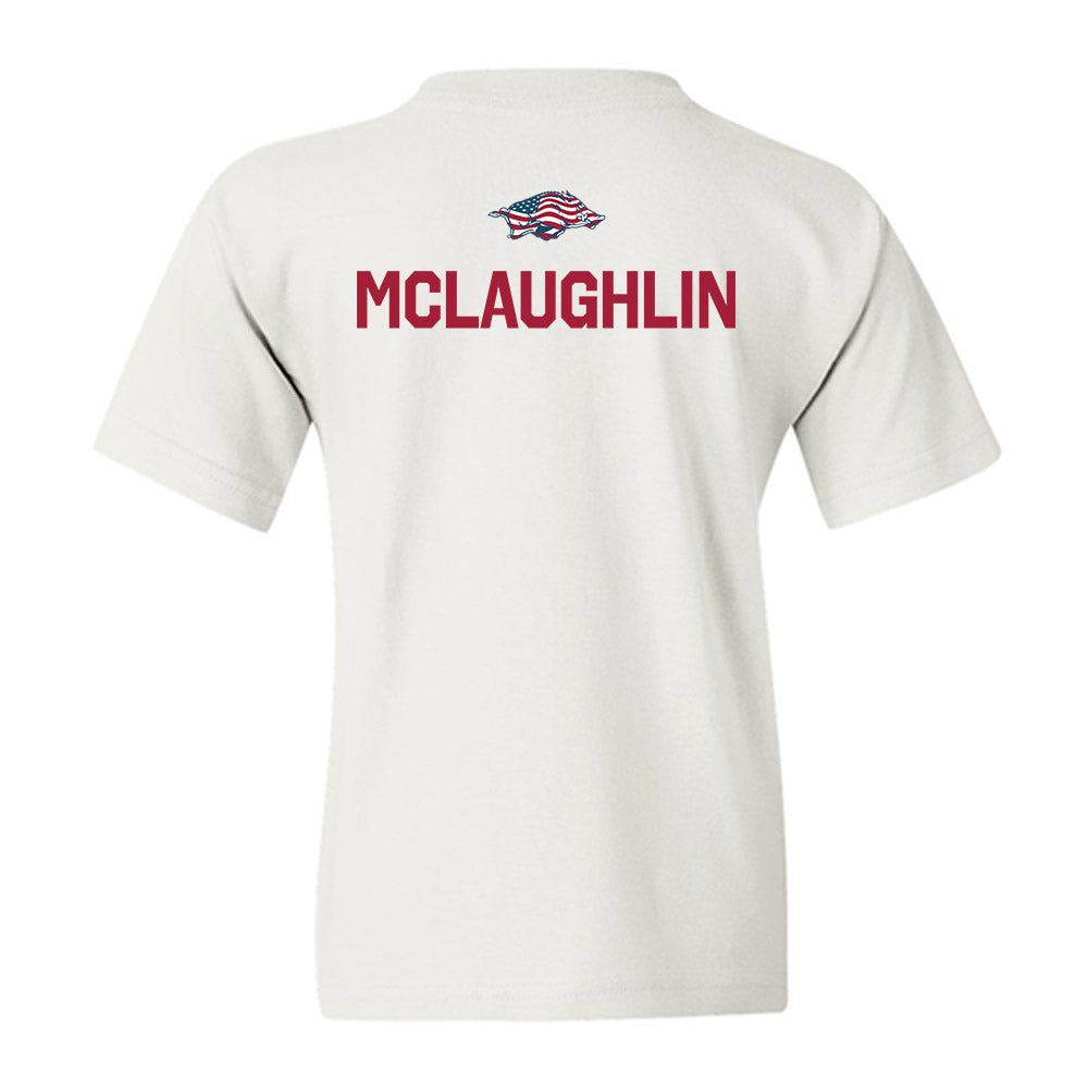 Arkansas - NCAA Men's Golf : Jackson McLaughlin - Patriotic Collection Youth T-Shirt-1