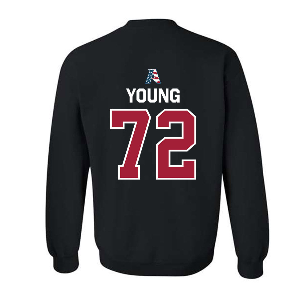 Arkansas - NCAA Football : Tucker Young - Patriotic Collectction Crewneck Sweatshirt-1
