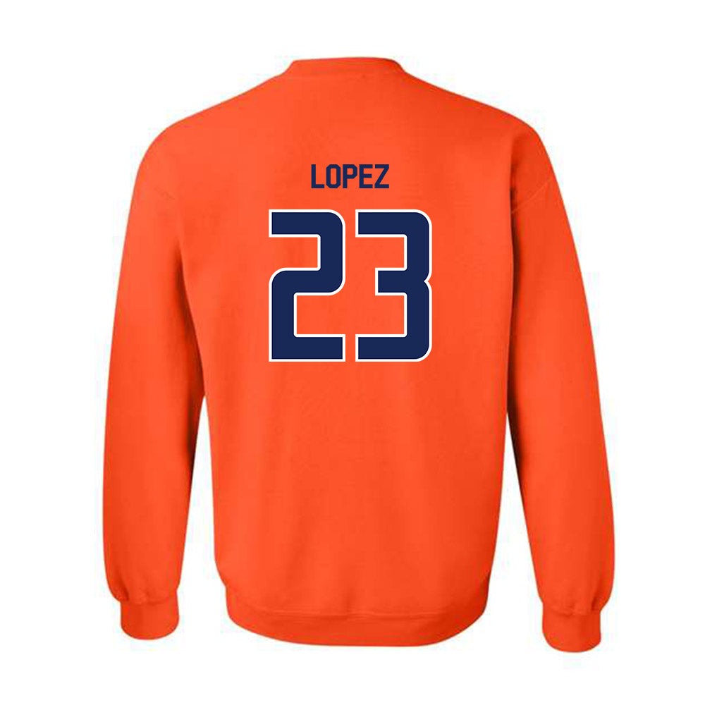 FPU - NCAA Baseball : Alex Lopez - Classic Shersey Crewneck Sweatshirt-1