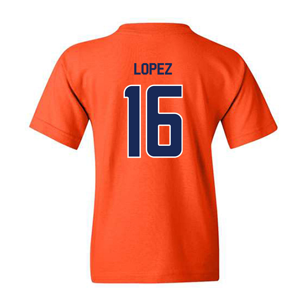 FPU - NCAA Men's Soccer : Brandon Lopez - Classic Shersey Youth T-Shirt-1