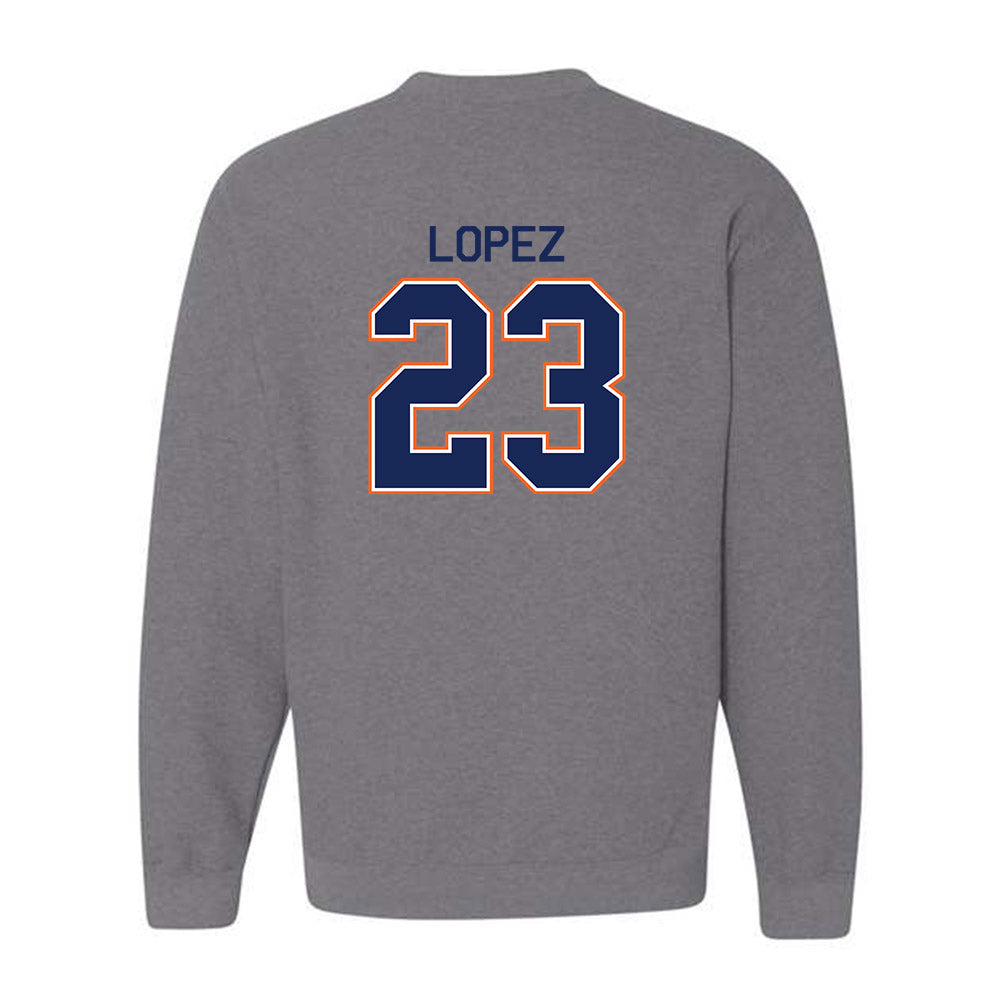 FPU - NCAA Baseball : Alex Lopez - Classic Shersey Crewneck Sweatshirt-1