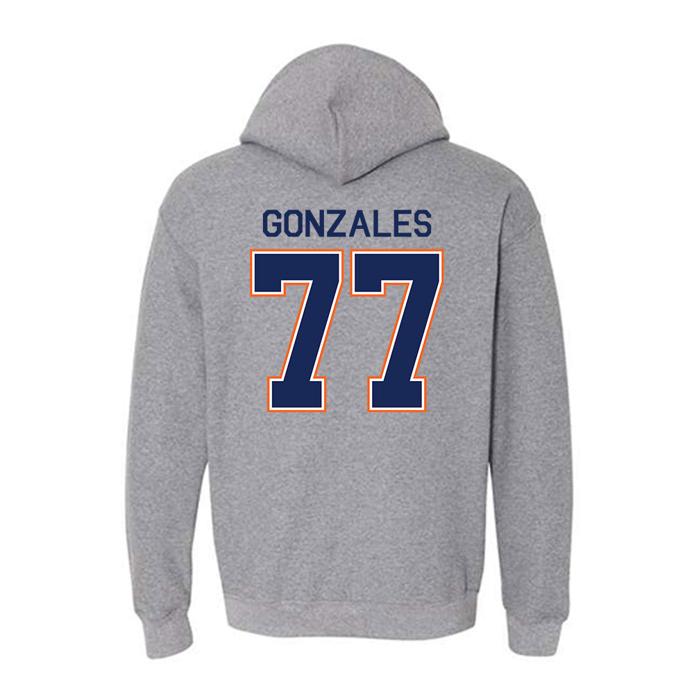 FPU - NCAA Baseball : Tyler Gonzales - Classic Shersey Hooded Sweatshirt-1