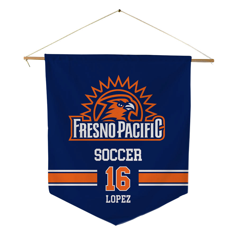 FPU - NCAA Men's Soccer : Brandon Lopez - Pennant - 18" x 21"-0