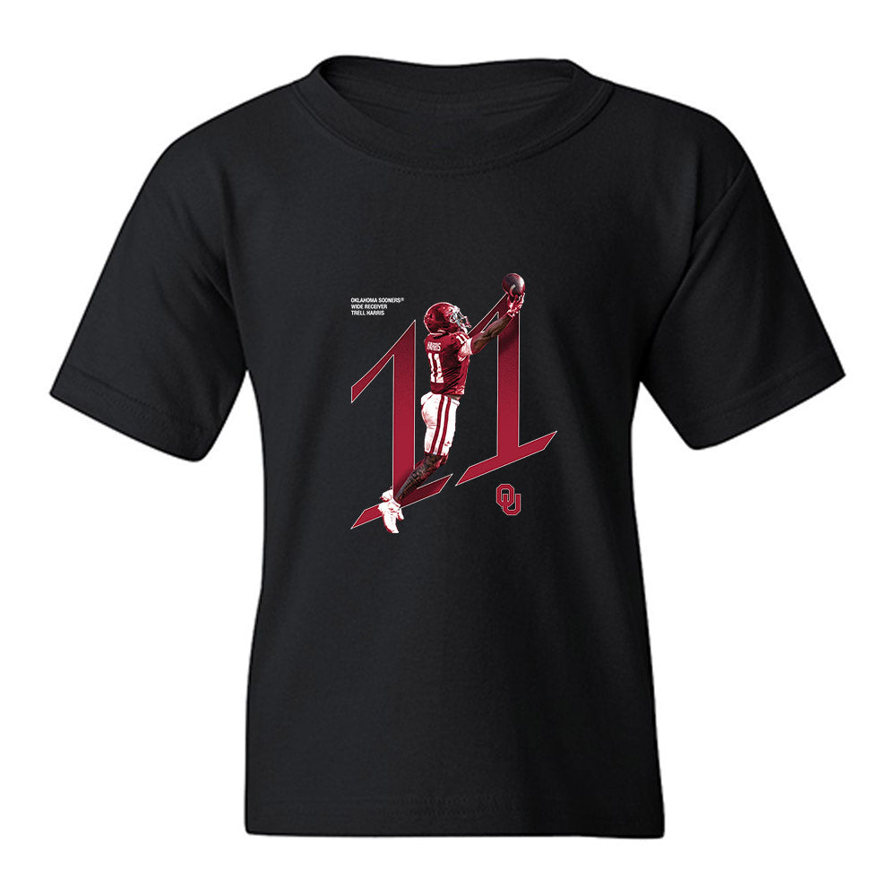 Oklahoma - NCAA Football : Trell Harris - Breakthrough Series Youth T-Shirt-0