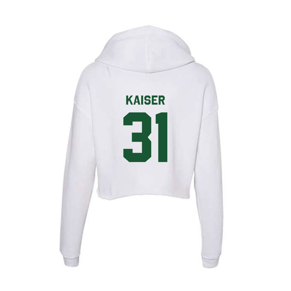 CUI - NCAA Baseball : Matthew Kaiser - Classic Shersey Women's Crop Fleece Hooded Sweatshirt-1