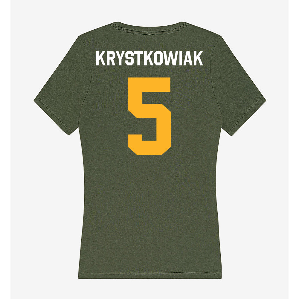 CUI - NCAA Men's Basketball : Ben Krystkowiak - Classic Shersey Women's V-Neck T-Shirt-1